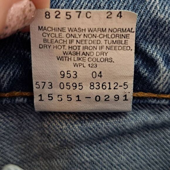 Levi's 551 Relaxed Fit Tapered Leg Vintage 90s Jeans size 16 Long - Picture 4 of 8